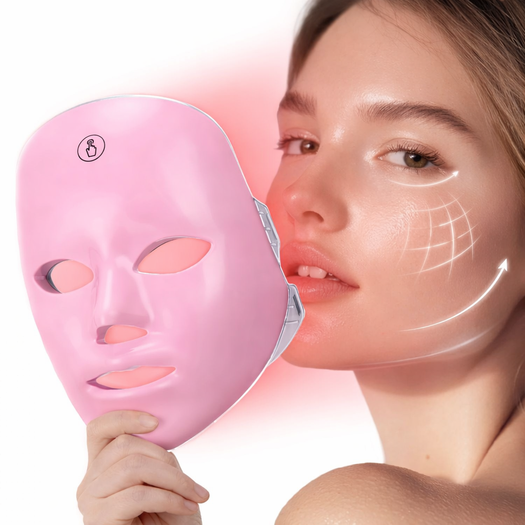 7-Color LED Light Therapy Facial Mask – Anti-Aging Red Light Skin Rejuvenation Beauty Device